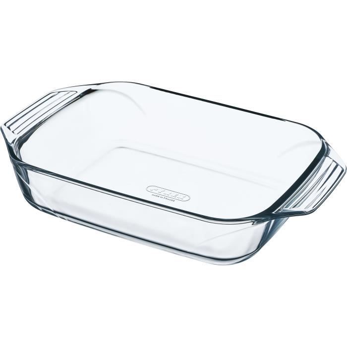 Lot de 4 plats à four - PYREX - Verre - Rectangulaire - 27/31/35/39 cm