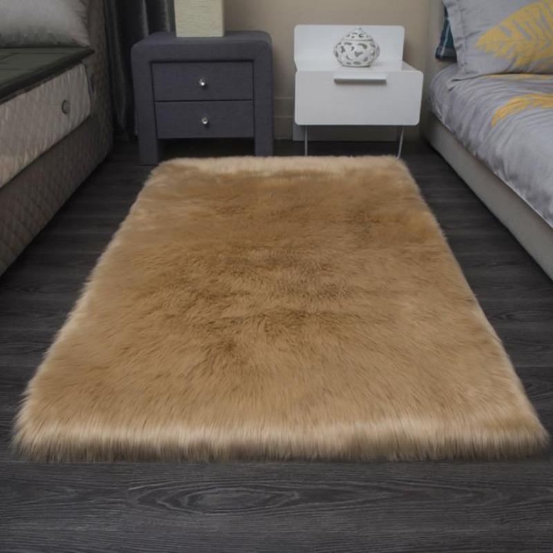New Sofa Cover Full Cover Winter Imitation Wool Cushion Long Plush Window Thickened European Anti-skid Sofa Mat
