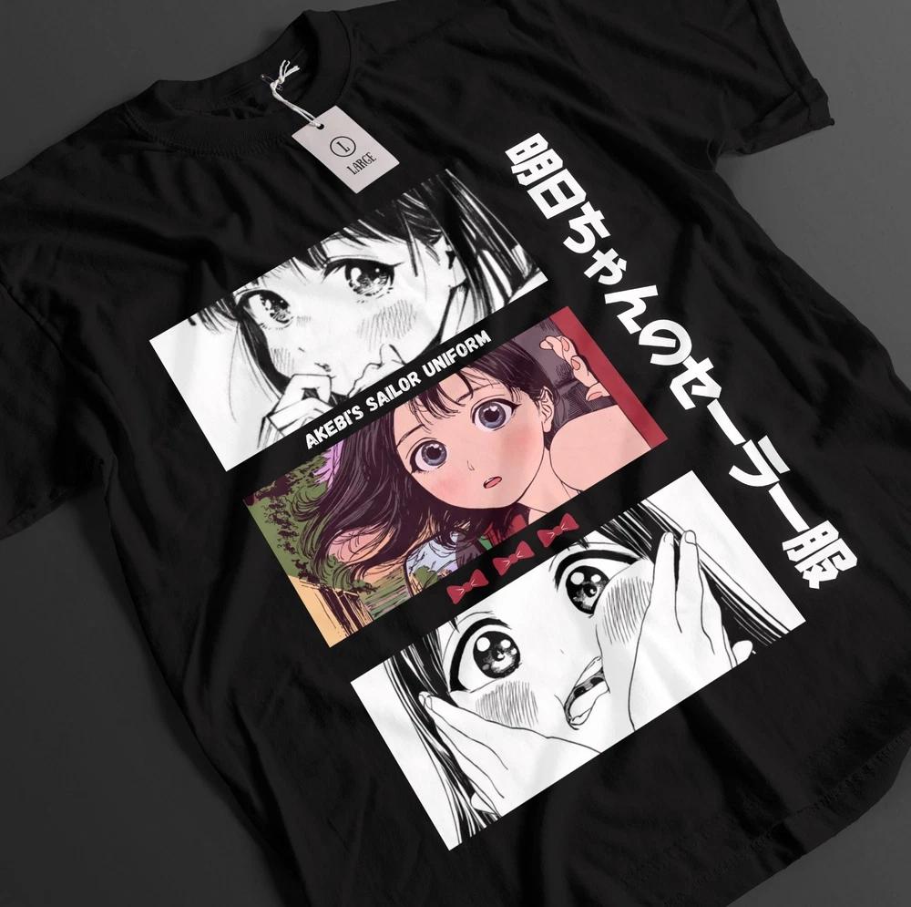 Akebi Sailor Uniform Shirt Komichi Tshirt Erika TShirt Kao Top Hotaru Anime Tee