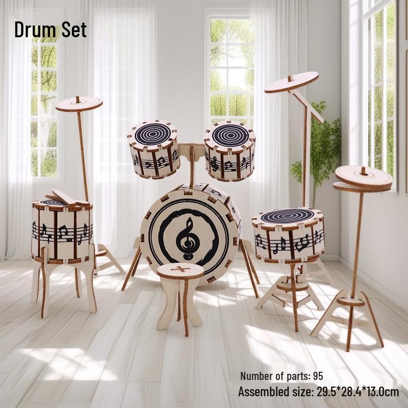 3D Деревянный Пазл Колесо Обозрения - Развивающий DIY Подарок для Детей