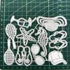 Серия 'Праздники' Вырубки Пляж Вырубки для DIY Фотоальбома Скрапбукинга Декора