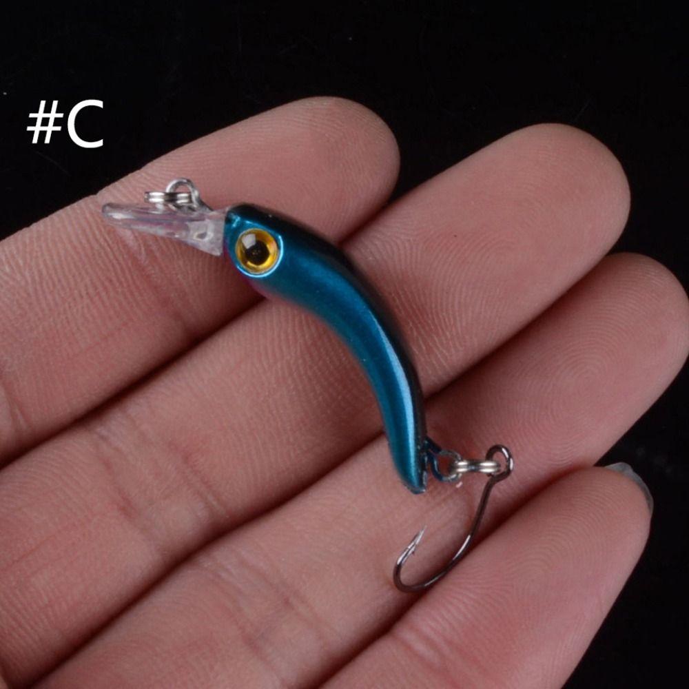 ABS Metal Fishing Jig Lure 4 см/1,5 г VIB Hard Bait Floating Minnow Baits Winter Fishing