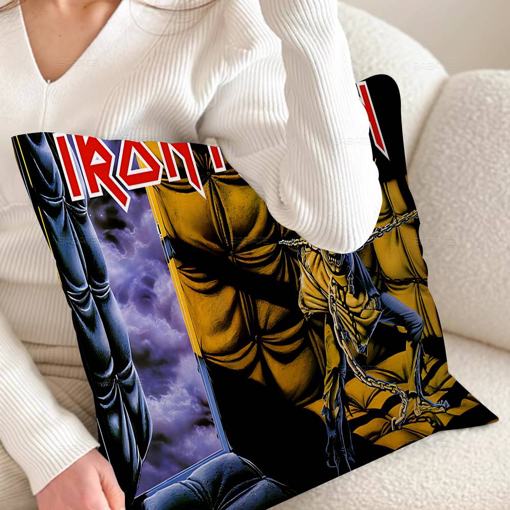I-Iron-Maidens Металл-группа Персонализированное фото текст домашние декоративные подушки Бытовые подарки 45x45см