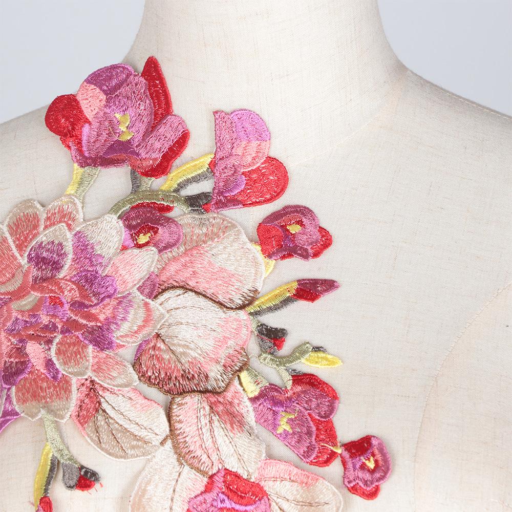 Craft Trim Wedding Dress Applique Embroidered Collar Clothes Patch Flower Neckline
