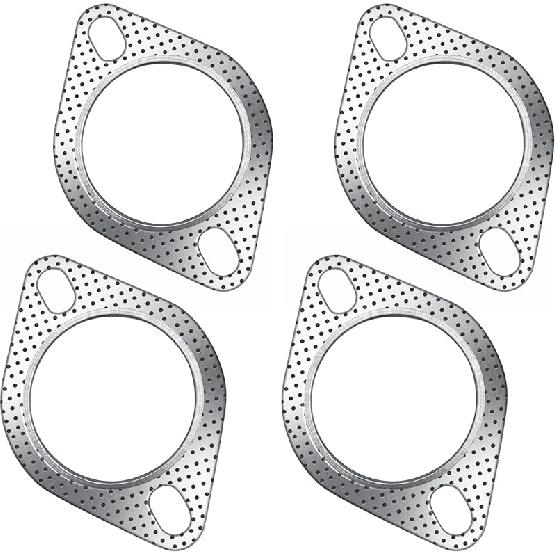 Strongthium 2 шт. 2,5" Прокладка выхлопной системы 2 болта Для 2,5-дюймового фланца глушителя Коллектора 120-06310-0002 Высокотемпературная С 4 шт. Болтами выхлопной системы Комплект для ремонта Для