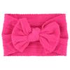 Baby Girls Bow Headbands, Soft Elastic Nylon Hairbands for Infants Toddlers
