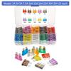 100PCS/BOX Car Fuse Medium 2A 3A 5A 7.5A 10A 15A 20A 25A 30A 35A, Auto Fuse Combination Kit, Size 19x5x18.5mm