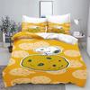 3D NEW Luxury Anime Snoopy Bedding Set Cartoon Children Bedroom Quilt Cover Boy Girl Bedclothes For Children Anime Home Gift