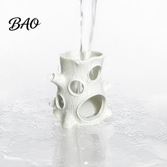 Native Landscape Aquarium Ornament 3D Printed Ornament, Tree Stump Fish Tank Decoration for Grass Tanks And Aquariums, Porous Hiding Place Shrimp,