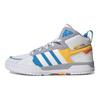 adidas Neo 100 дБ Средние Кроссовки из Синтетической Кожи Модные Противоскользящие Прочные Высокие Кеды для Скейтборда Женские Кеды для Скейтборда Белые GY4796