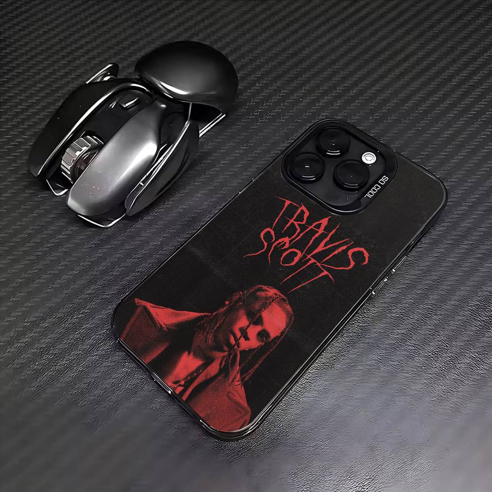 Чехол для телефона Singer T-Travis Scott для iPhone 17, 16, 15, 14, 13, 12, 11 Plus, Pro Max, цветной, с серебряным покрытием внутри