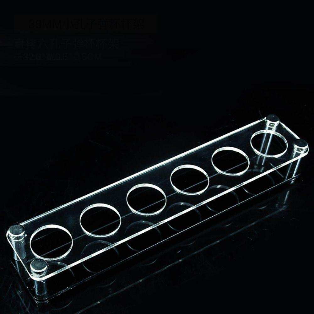 Multi-slots Wine Cup Holder 32/38mm Shot Glasses Holder Supplies Shelf Cup Serving Tray  Champagne