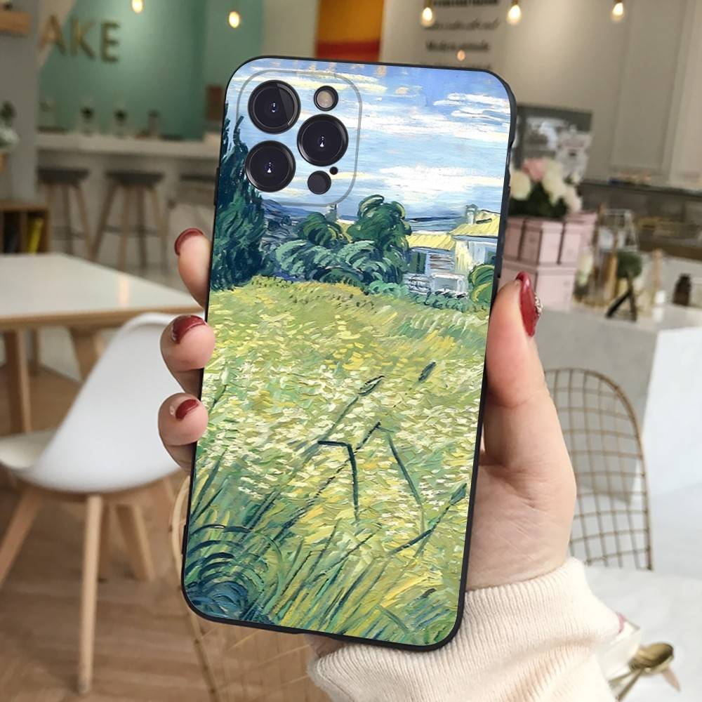 Чехол для телефона с масляной картиной Ван Гога для iPhone 17 Air 16 15 14 13 12 11 Pro Max 16 15 14 Plus Мягкий чехол из ТПУ