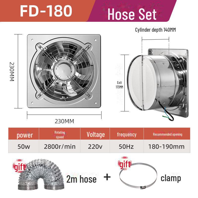 Вентилятор для вытяжки из нержавеющей стали с высокой ветровой силой