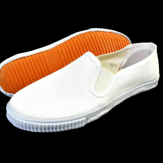 HWF Белые парусиновые слипоны, Нескользящая рабочая обувь, Сине-белые кроссовки с подошвой из сухожилий Лутай для мужчин и женщин