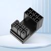 ATX 8Pin 180 Degree Angled Connector ATX GPU Adapter 8Pin 180 Degree Angled Power Steering Connector for Desktop Video Card