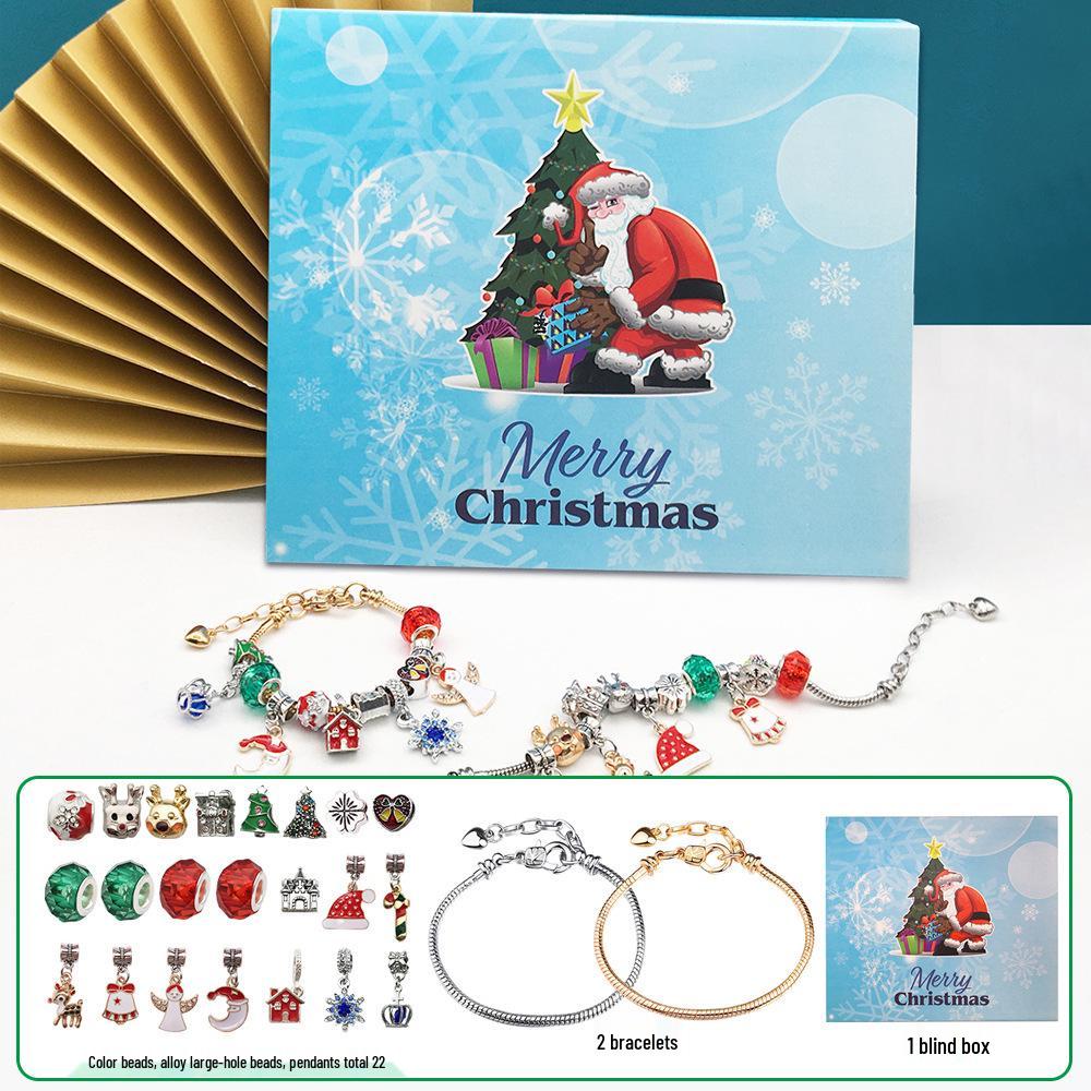 Gold Christmas Countdown Calendar: DIY Jewelry Set Gift