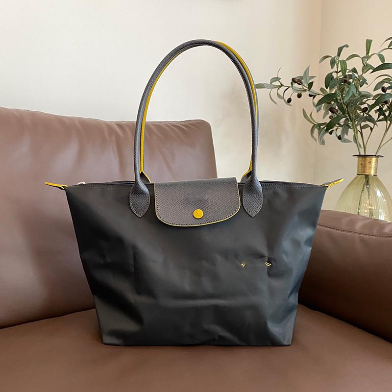Новая дизайнерская сумка из нейлона, женские сумки с логотипом, пляжная сумка-пельмень, роскошные фирменные сумки для покупок с кожаными ручками, сумки-тоут