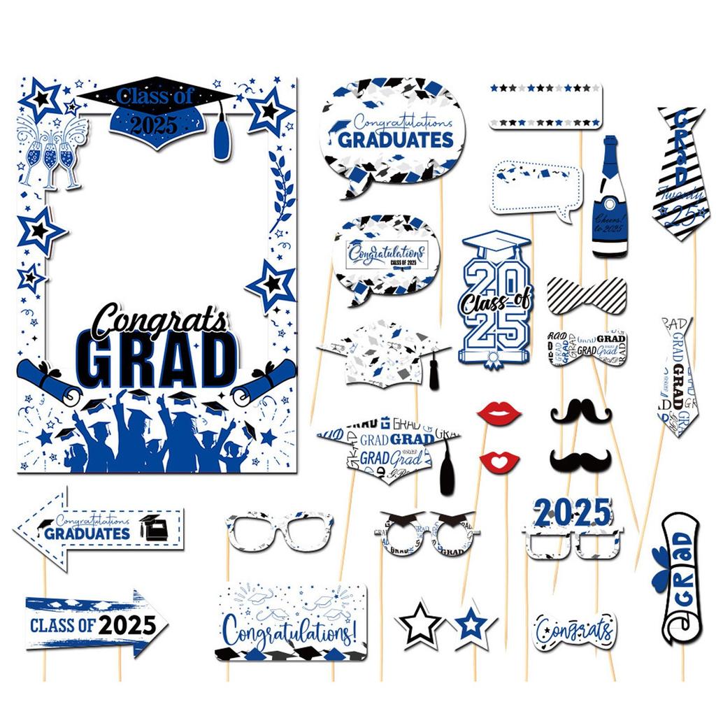 2025 Выпускной сезон украшения бумажная фоторамка реквизит для фотографий празднование выпускного вечеринки принадлежности