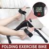 Черный Домашний Фитнес-Велосипед LCD Дисплей Велотренажер для Помещений Мини Складной Регулируемый Тренажер для Реабилитации Конечностей Тренажерный Зал