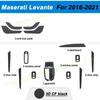 3D/5D Carbon Fiber Car Interior Cover Console Color Stickers Decals Products Parts Accessories For Maserati Levante 2016-