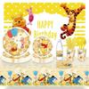 Winnie the Pooh Birthday Party Decorations & Tableware Set with Invitations and Banners