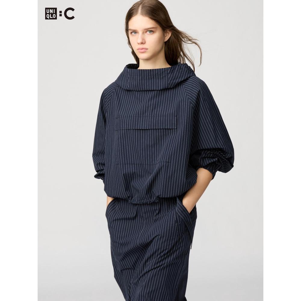 Uniqlo Японская рубашка-пуловер с капюшоном