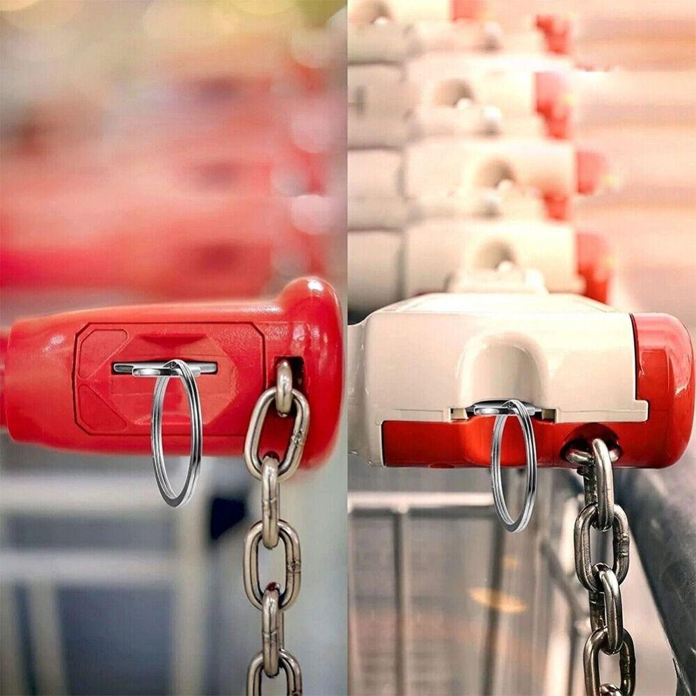 Reusable Trolley Master Key Token Metal Substitute Coin Durable Shopping Cart Token Gift