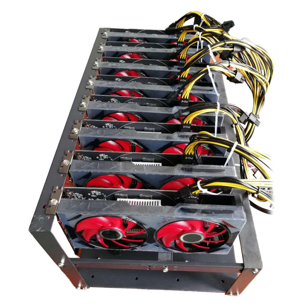 Open Air Miner Mining Frame Rig Case Up To 6-8 GPU SECC Mining Frame