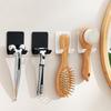 Punch-Free Stainless Steel Razor Holder, Wall-Mounted Bathroom Hook