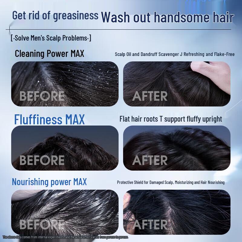Korean Five Grains Men's Silicone-Free Refreshing Shampoo