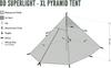 DD SuperLight XL Pyramid Tent Hammocks [DD JAPAN]