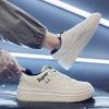Весенняя белая обувь мужская обувь белая спортивная трендовая студенческая обувь для скейтборда мальчики модная обувь повседневная мужская обувь для бега