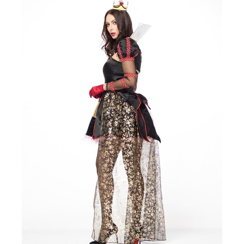 Vampire Costume, Halloween Queen Costume, Queen of Hearts Uniform, Queen of Hearts Costume