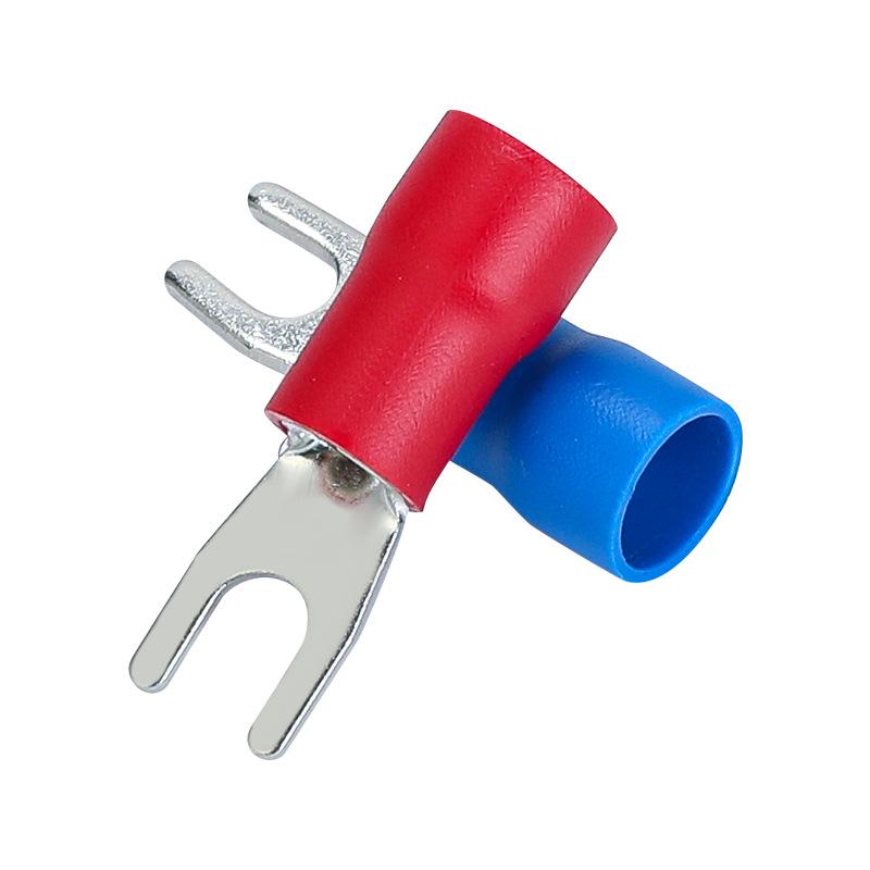 KT Keshitong Fork Pre-insulated Purple Copper Crimp Terminal Connector, SV1.25 Series.