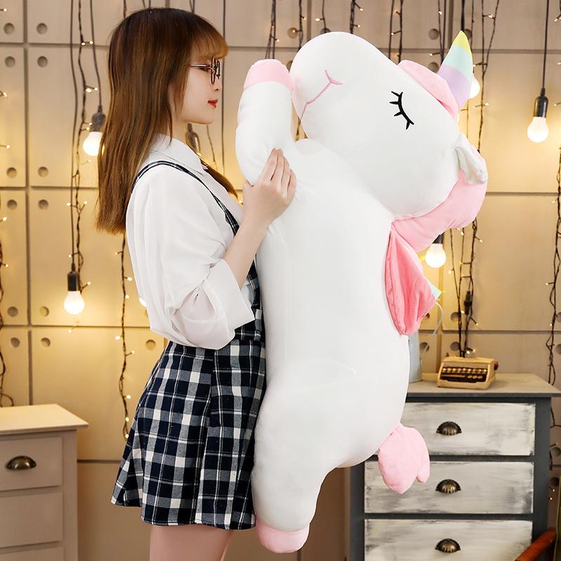 Giant Unicorn Plush Toy Soft Stuffed Unicorn Soft Dolls Animal Horse Toys for Children Girl Pillow Birthday Gifts