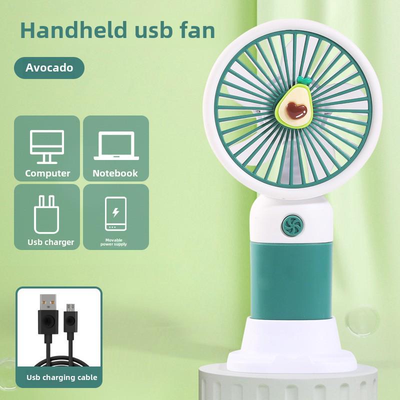Портативный USB-перезаряжаемый цветочный вентилятор для детей - для использования в ручном или настольном режиме