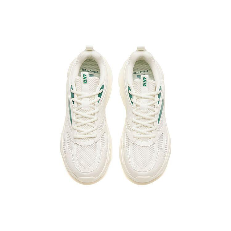 Anta Lightweight Low-Top Sports Casual Shoes Men Sneakers White Green 112258891-1