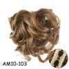 Synthetic Claw Chignon Curly Hair Bands Messy Bun Hairpiece for Women Natural Fake False Hair Heat Resistant Black