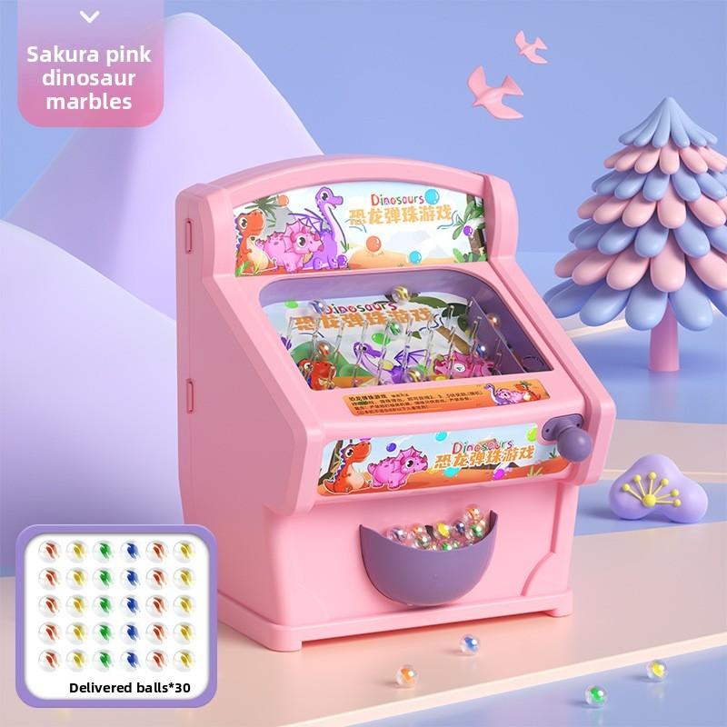 Игровой автомат Пинбол с динозаврами Электрическая головоломка Игрушка для детей с мигающими огнями и музыкой