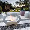 Tabletop bio-fireplace Echo white  gits