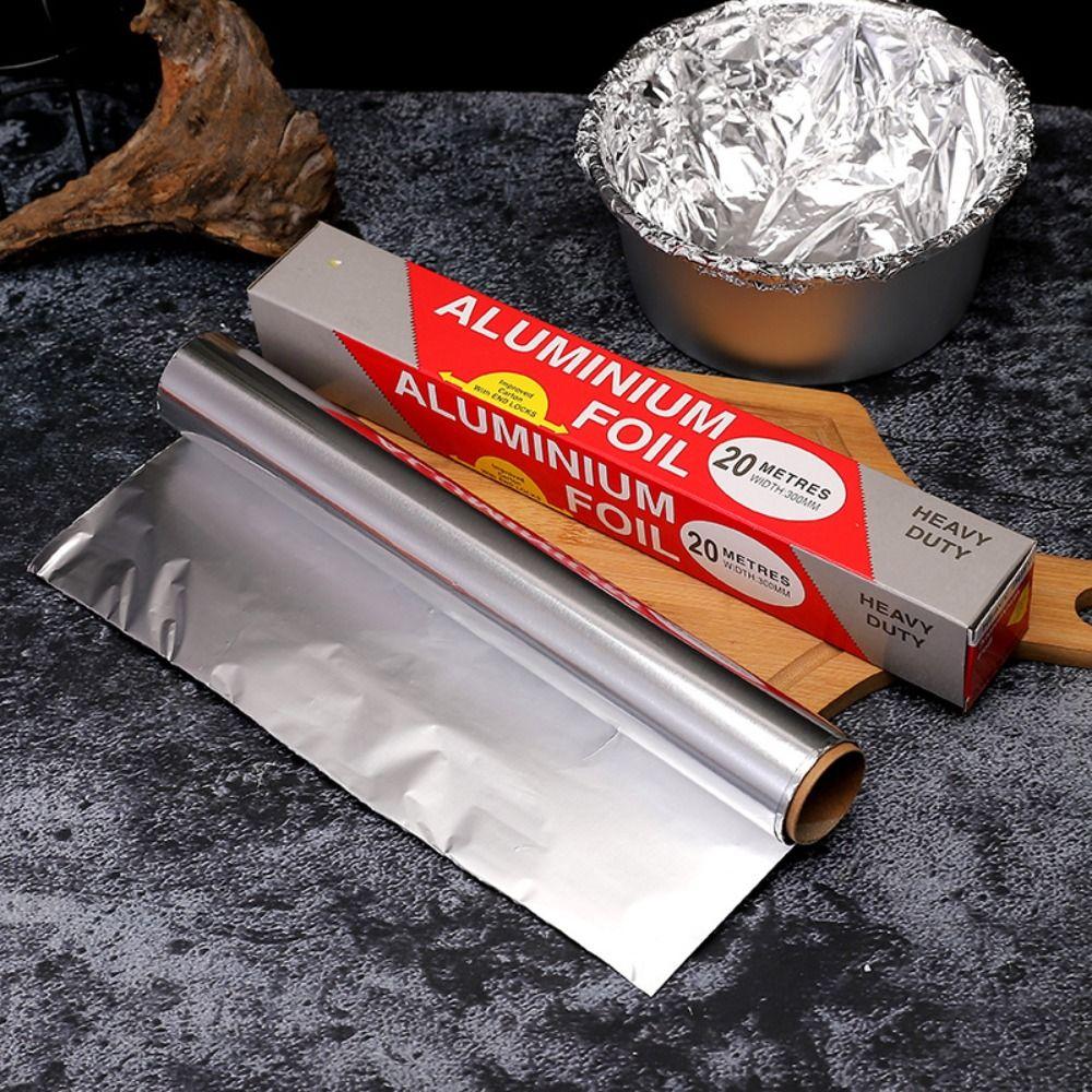 5M/10M/20M Thickened Barbecue Tin Foil Roll Disposable Baking Wrap Tin Foil  for Ovens Freezers