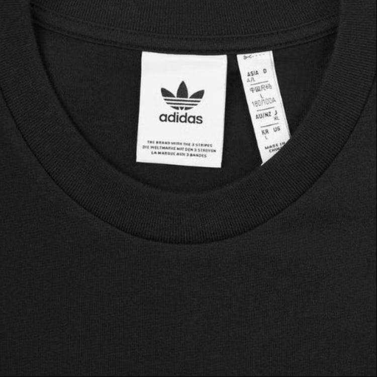 adidas Оригинальная футболка унисекс черная JD1151
