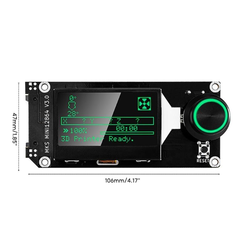 Аксессуары для 3D-принтера MINI12864 3.0 LCD 12864 для ЖК-дисплея Marlin - с держателем для карт