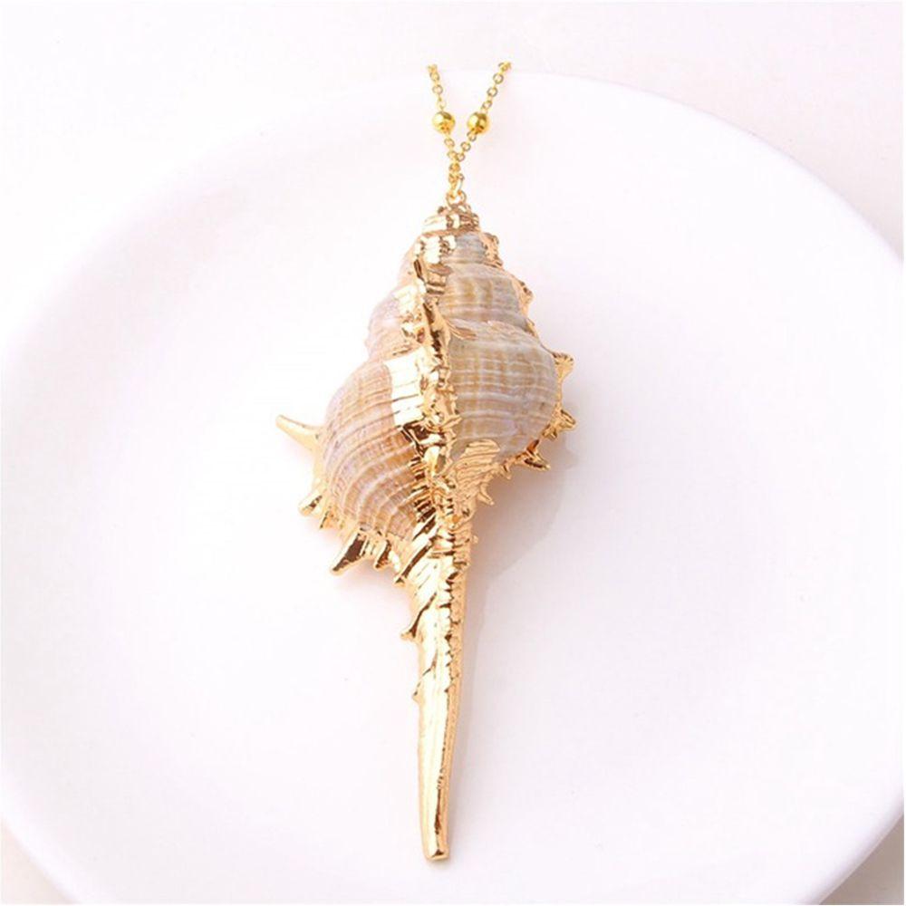 Women Summer Cowrie Boho Beach Pendant Conch Shell Shell Necklace Jewelry