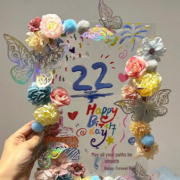 Acrylic Butterfly Photo Frame Ornament: Handmade DIY Gift for Graduation or Birthday
