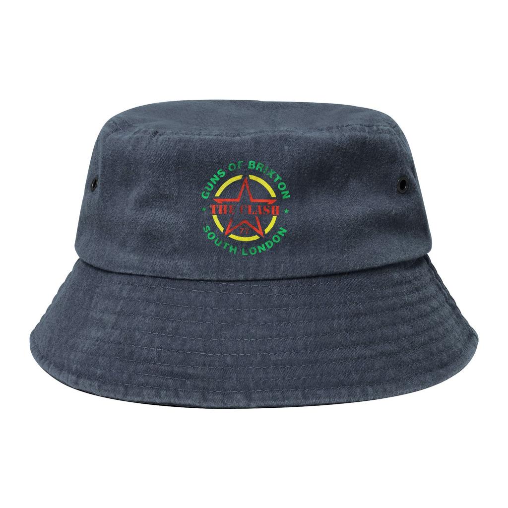 Summer Travel Headwear Vintage Clash band Bucket Hat Street Hot Sun Hats Irish Country Hat Lightweight Fishing Hat Camping