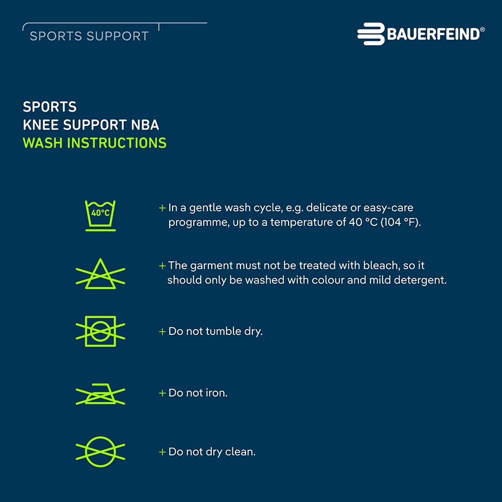 Bauerfeind СПОРТИВНЫЙ НАКОЛЕННИК NBA Наколенник Сделано в General Medical Стабилизирует коленный сустав силиконовыми подушечками и компрессией Размер (Виды спорта