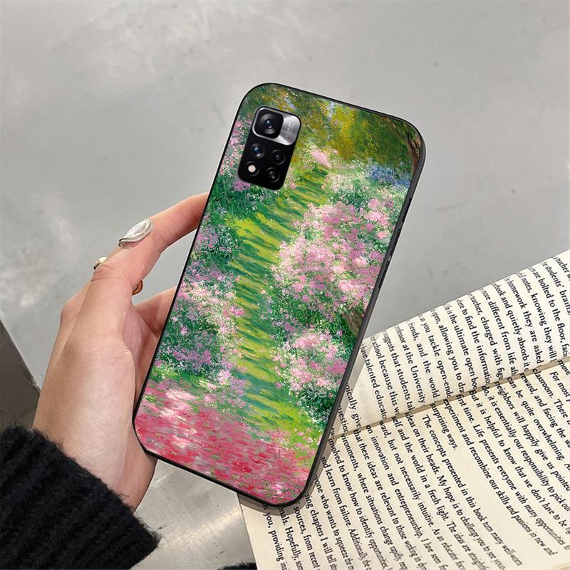 Claude Monet Garden Phone Case For Xiaomi Redmi note 13 12 Pro 11S 11 10 Pro 10S 12S Redmi 13 14C 10 13C