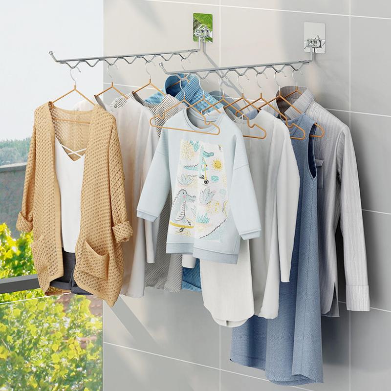 Складные сушилки из нержавеющей стали. Невидимые свободные перфорированные сушилки для подвешивания одежды. Артефакт. Подвесная сушилка для детской одежды.